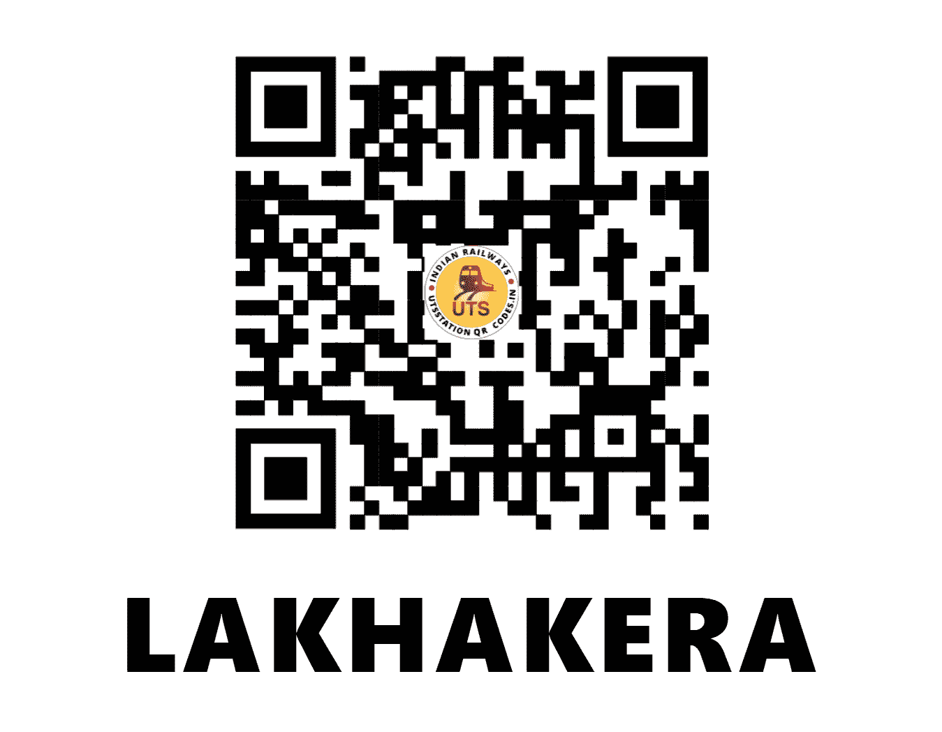 UTS QR Code for LAKHAKERA - LEK - WC (MADHYA PRADESH)